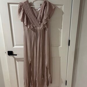 Baltic Born Blush Maxi Dress with Ruffles
